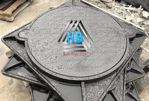 Nắp Hố Ga Composite Khung Âm 900 Tải Trọng 7,5 Tấn