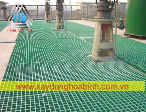 Tấm Sàn Grating FRP Composite 1220x4110x20